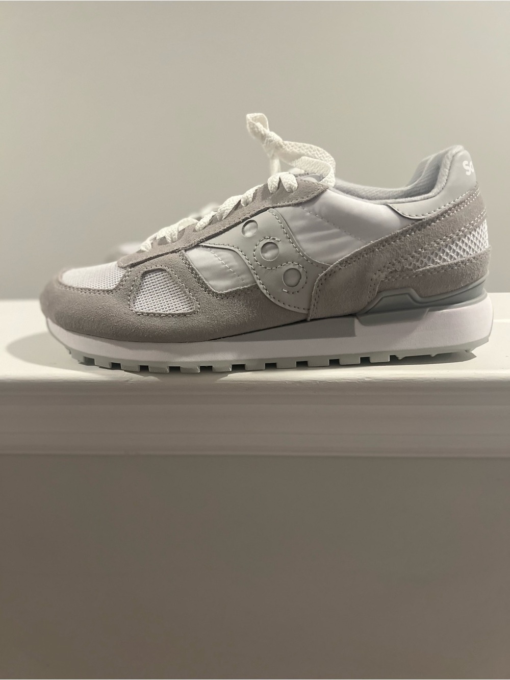 Brand New Saucony Men’s Jazz Original Size 10 Vintage Sneaker - Light Gray/White